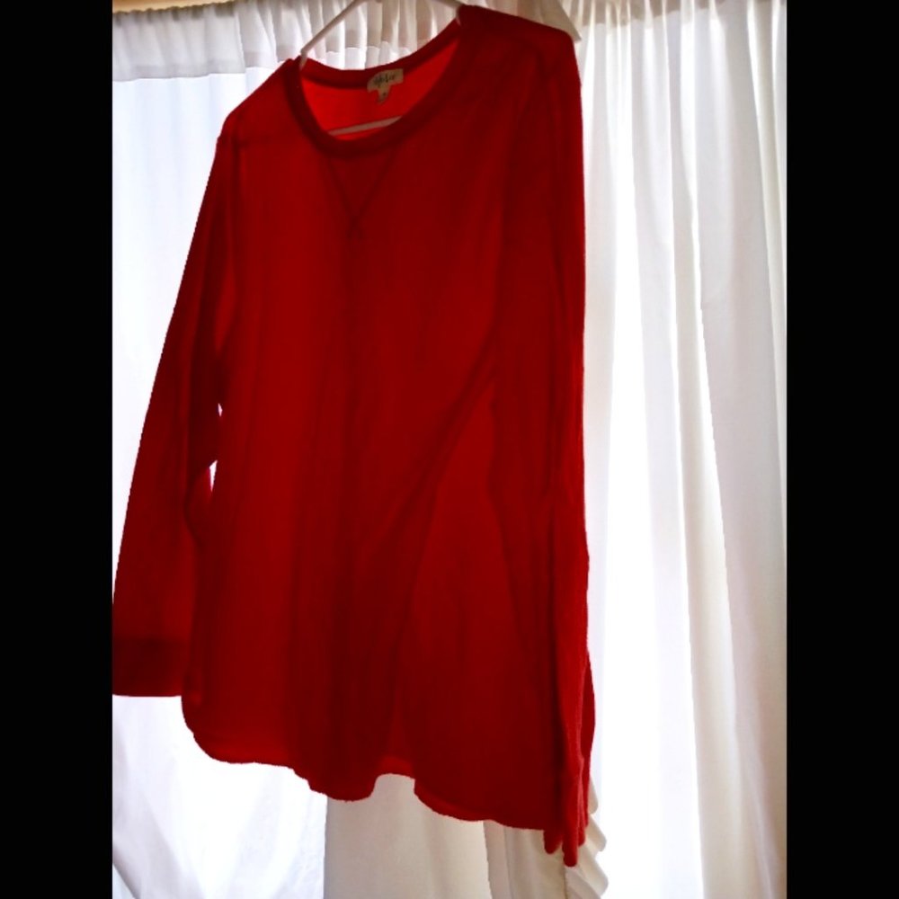 Plus Size Women's Style & Co thermal knit top 3X